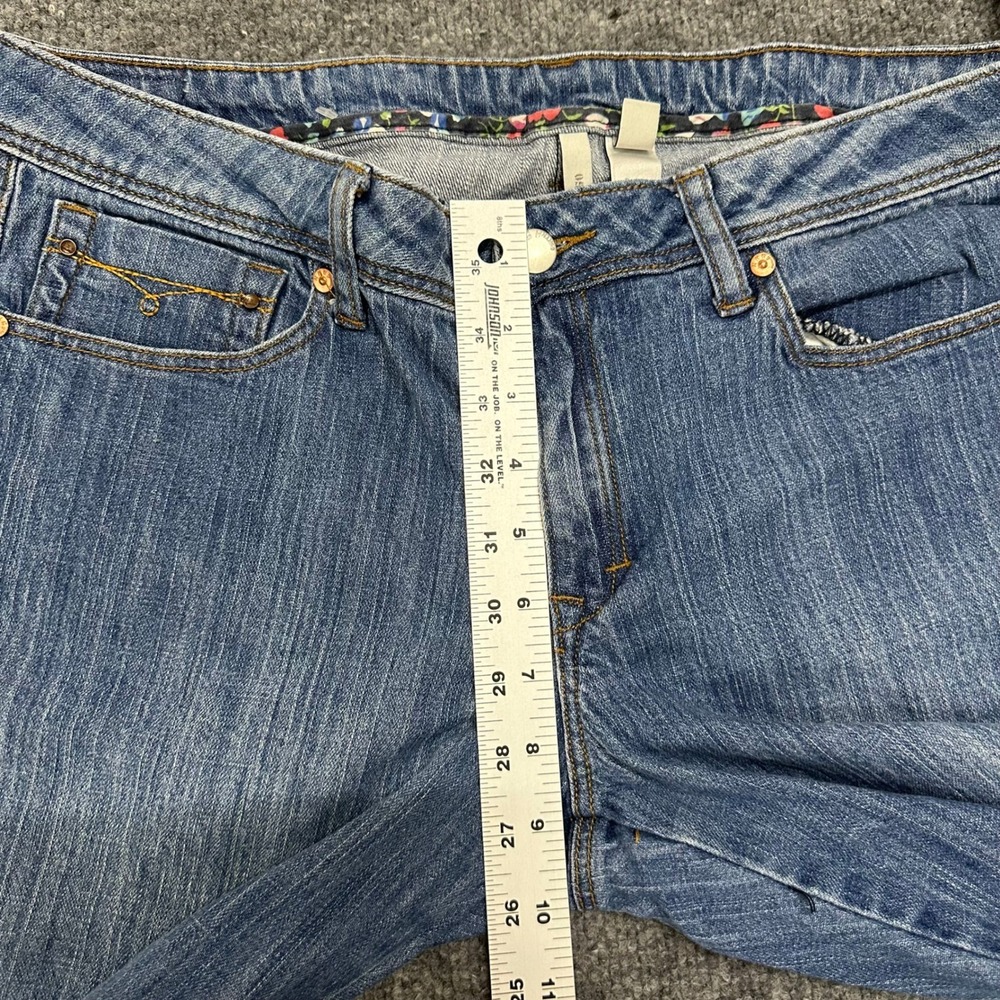 Mango Jeans Womens Size 14 Blue Straight Leg Medium Wash Denim Casual Mid Rise - Picture 6 of 9